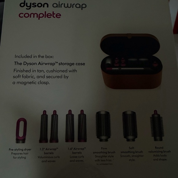 Dyson airwrape Hot Pink and Silver Women Hair Styling Barrel